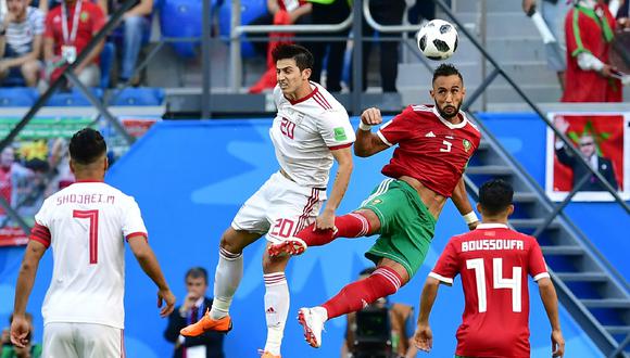 Marruecos se enfrenta a la selección iraní en el primer partido del grupo B en Rusia 2018. (Foto: AFP)