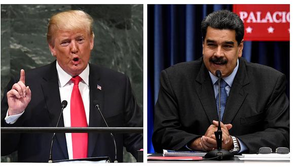​Donald Trump y Nicolás Maduro.