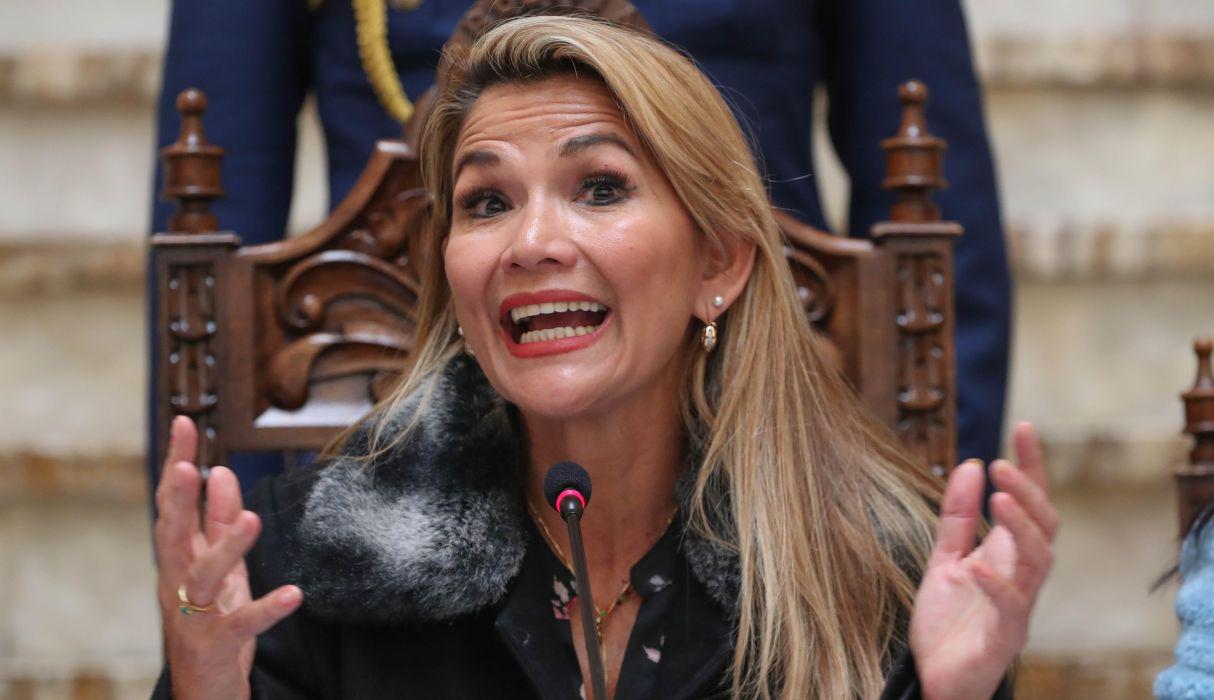 Jeanine Áñez, presidenta interina de Bolivia. (Foto: AFP)