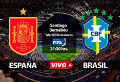 A qué hora empezó el amistoso España vs. Brasil por fecha FIFA