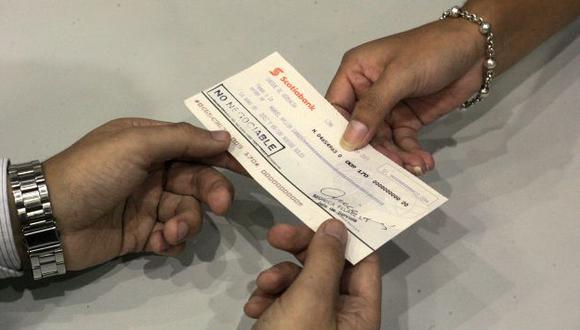 El cheque de gerencia se debe emitir con el sello de no negociable (Foto: GEC)