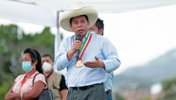 Ayer, durante una actividad en Bagua Grande (Amazonas), el presidente Castillo señaló que busca la nacionalización del gas de Camisea. (Foto: Presidencia)