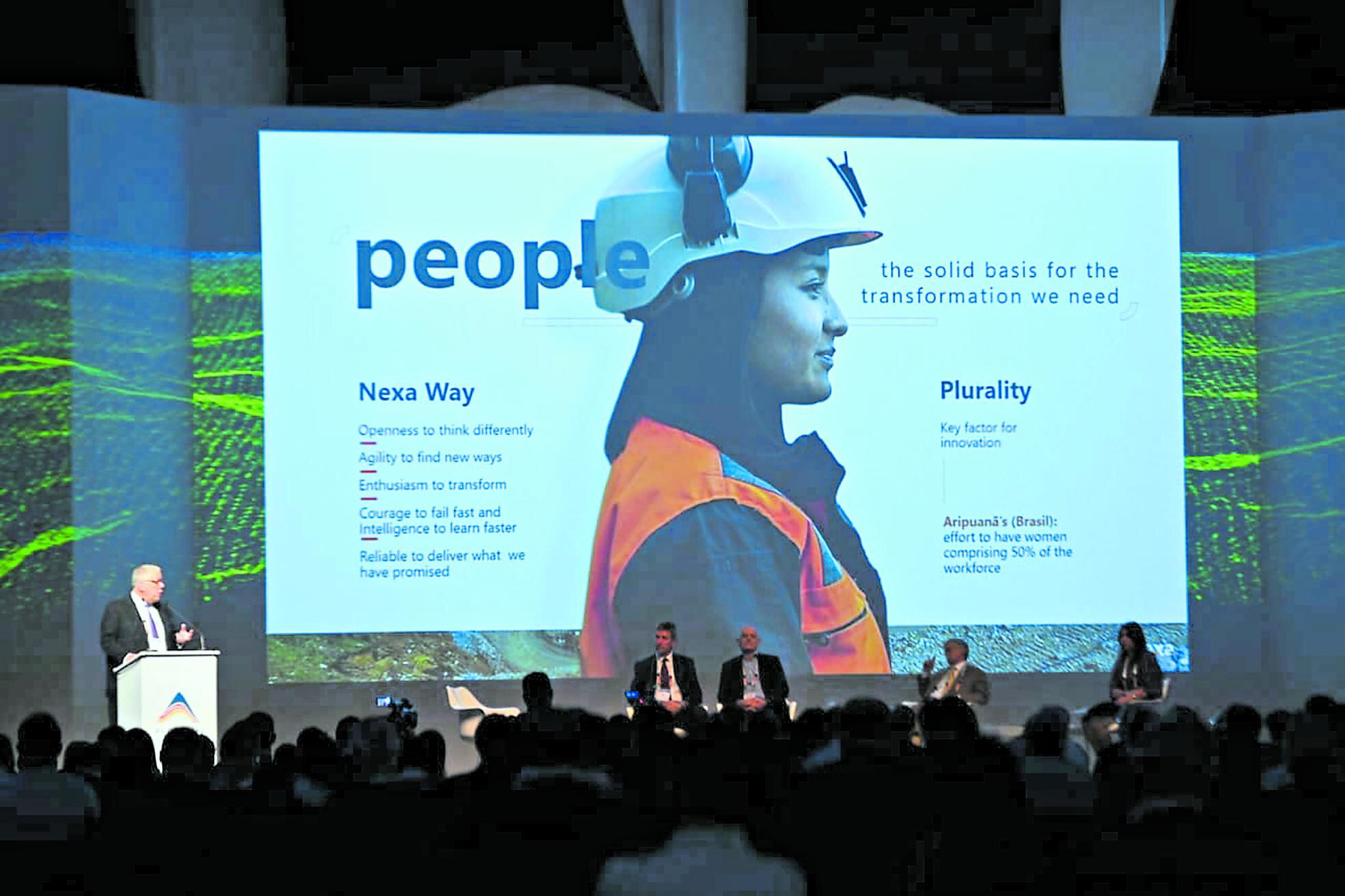 Ejes temáticos. Una minería más comprometida con el medio ambiente también fue objeto de conversación. (Foto: Perumin)