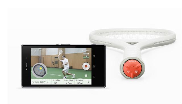 Smart Tennis Sensor |Esta raqueta de Sony es la competencia de la Babolat Play Pure Drive. Tiene la capacidad de monitorear, también, los distintos golpes, la velocidad y otros datos del jugado. Se puede adquirir desde 200 dólares. (Sony)