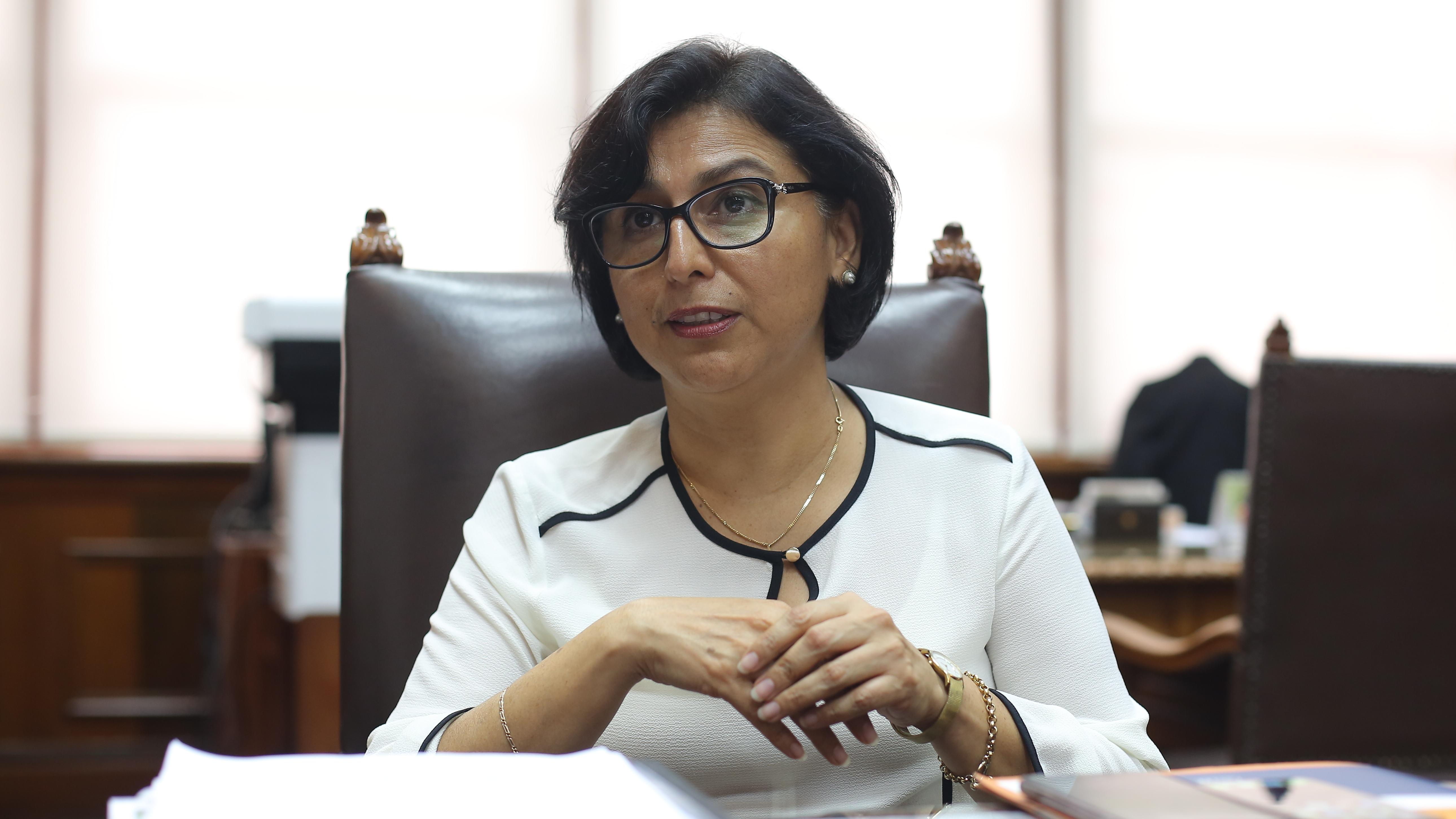 Sylvia Cáceres, ministra de Trabajo y Promoción del Empleo. (Foto: Marco Ramón | GEC)