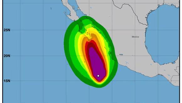 Se espera que Norma toque tierra el sábado en el extremo sur de la Península de Baja California. (Foto: NHC)