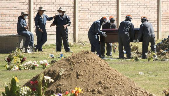 Imagen referencial. Fotografía de uno de los cementerios que colapsaron por la alta demanda de entierros y cremaciones a causa de la tercera ola de la COVID-19, hoy en Cochabamba (Bolivia). EFE/Jorge Abrego
