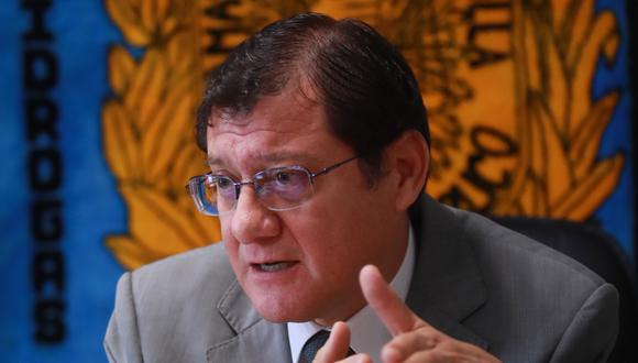 Posición. Jorge Chávez Cotrina consideró que es legítimo que un fiscal supremo discrepe con la posición de un fiscal provincial.  (Foto: Lino Chipana)