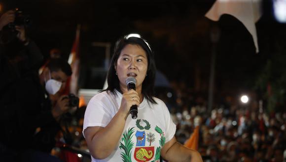 “Lo peor que puede pasar en el Perú es que se sume la pandemia, la crisis económica y una crisis política por convalidar un candidato de forma ilegítima”, manifestó Keiko Fujimori. (Foto: GEC)