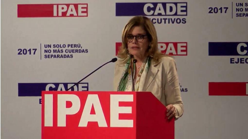 Mercedes Aráoz en clausura del CADE 2017.