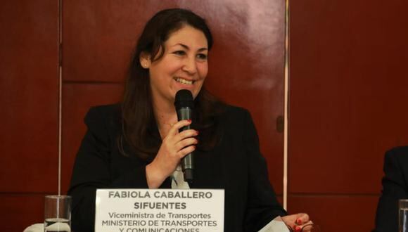Fabiola Caballero Sifuentes fue nombrada viceministra de Transportes en noviembre del 2021. (Foto: MTC)