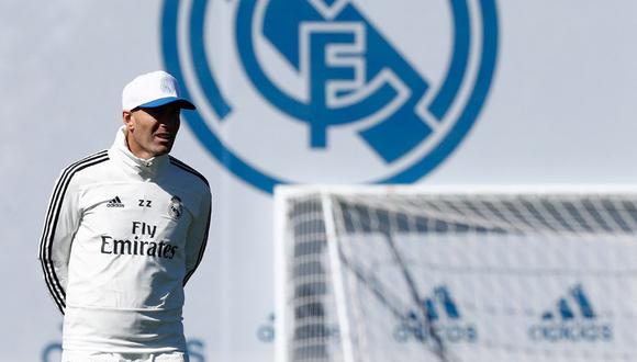 Zinedine Zidane dirigió su primera práctica como entrenador de Real Madrid. (Foto: Real Madrid)