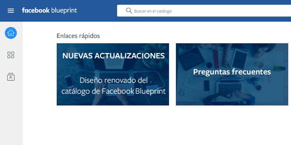 Facebook Blueprint es un sitio educativo gratis online a disposición de cualquier persona que ofrece una formación completa. (Foto: Captura)