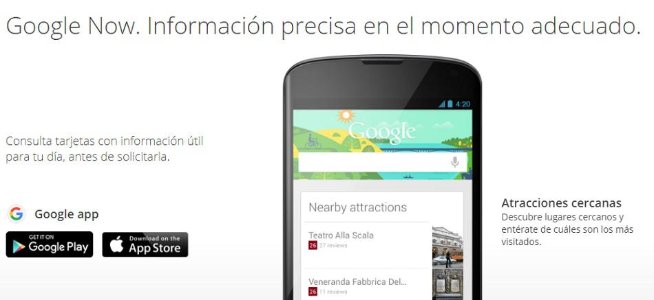 Google Now reconoce acciones repetidas que un usuario realiza en el dispositivo para mostrar información más relevante al usuario a manera de "tarjetas" (Foto: Google)