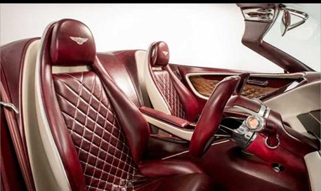 Bentley EXP 12 Speed 6e. Este prototipo adelanta cómo serán los automóviles eléctricos de gran lujo. Exquisitas tapicerías, piezas de cristal tallado, como la sección central curvada, que integra una pantalla de alta definición con los principales control