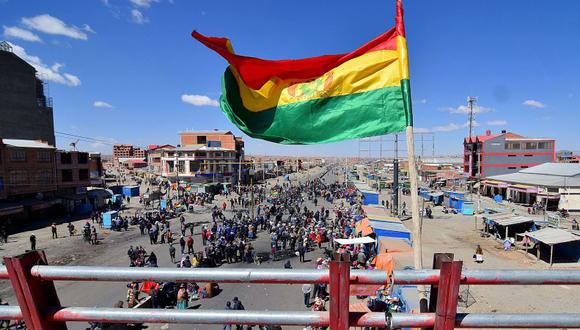 Protesta en Bolivia. (Foto: EFE)