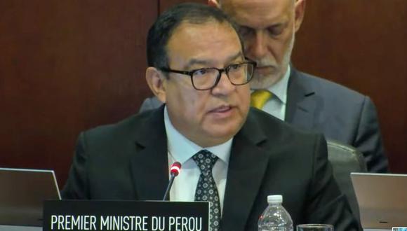 En sesión extraordinaria del Consejo Permanente de la OEA, jefe del Gabinete destacó compromiso del organismo con la democracia en el Perú.  Foto: PCM.
