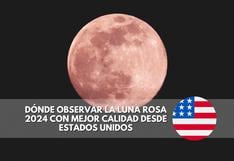 ¿Cómo seguir la Luna Rosa 2024 del martes 23 de abril en los Estados Unidos?