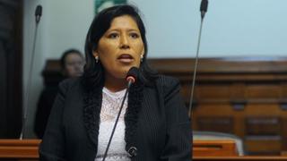 Natalie Condori: Humala no está en los fueros parlamentarios para mantener la candidatura de Solórzano