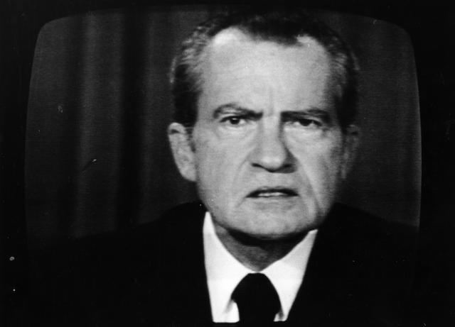 1974. Richard Nixon, de Estados Unidos. Renuncia a la presidencia por el escándalo Watergate. (Foto: Getty)