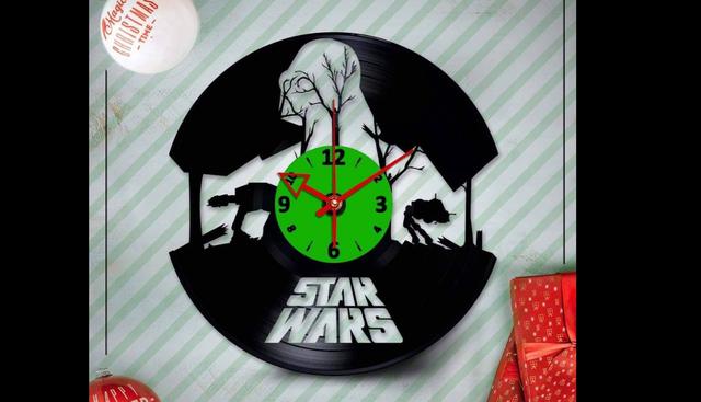 Reloj hecho de vinilo. (Foto: Difusión)