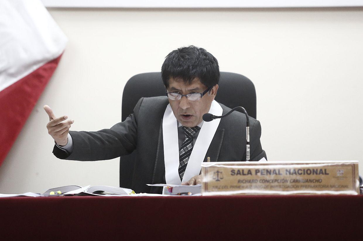 El juez Richard Concepción Carhuancho fue quien dictó una orden de prisión preventiva contra Ollanta Humala y Nadine Heredia el 2017. (Foto: USI)