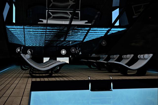 El Black Swan podrá acomodar hasta 12 huéspedes y una tripulación de 18 personas.