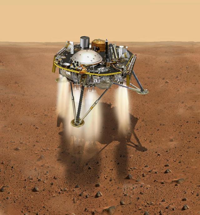 El aterrizaje de la Exploración Interior de Marte de la NASA que utiliza el sonda de Investigaciones Sísmicas, Geodesia y Transporte de Calor (InSight) está programado para aterrizar en el Planeta Rojo a las 3 p.m.