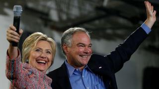 Hillary Clinton anuncia a Tim Kaine como vicepresidente para elecciones en EE.UU.