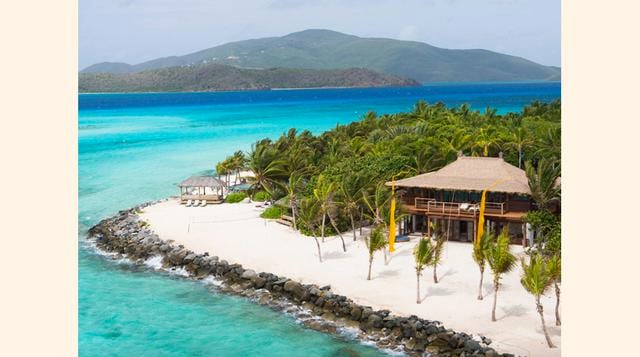 Necker Island. Propiedad de 74 acres en el Caribe, valorizada en US$ 60 millones. (Foto: Business Insider)