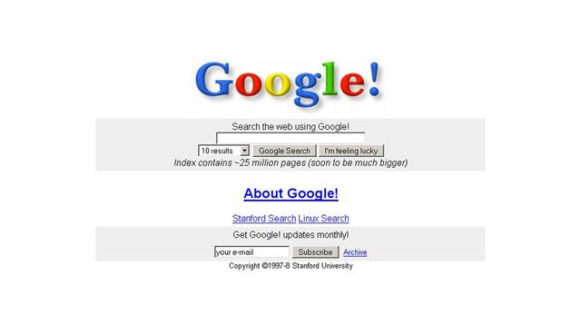 FOTO 10 | 1998
Google
Invención de un
algoritmo que permite
clasificar las páginas web