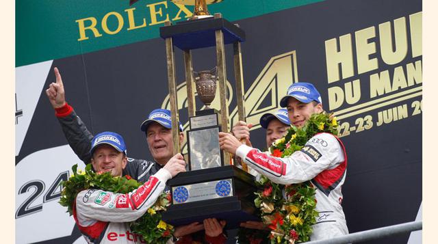 La edición del 2013 tuvo como ganadores al equipo de pilotos formado por Allan McNish, Tom Kristensen y Loïc Duval de la escudería Audi Sport Team Joest. (Foto: autoweek)