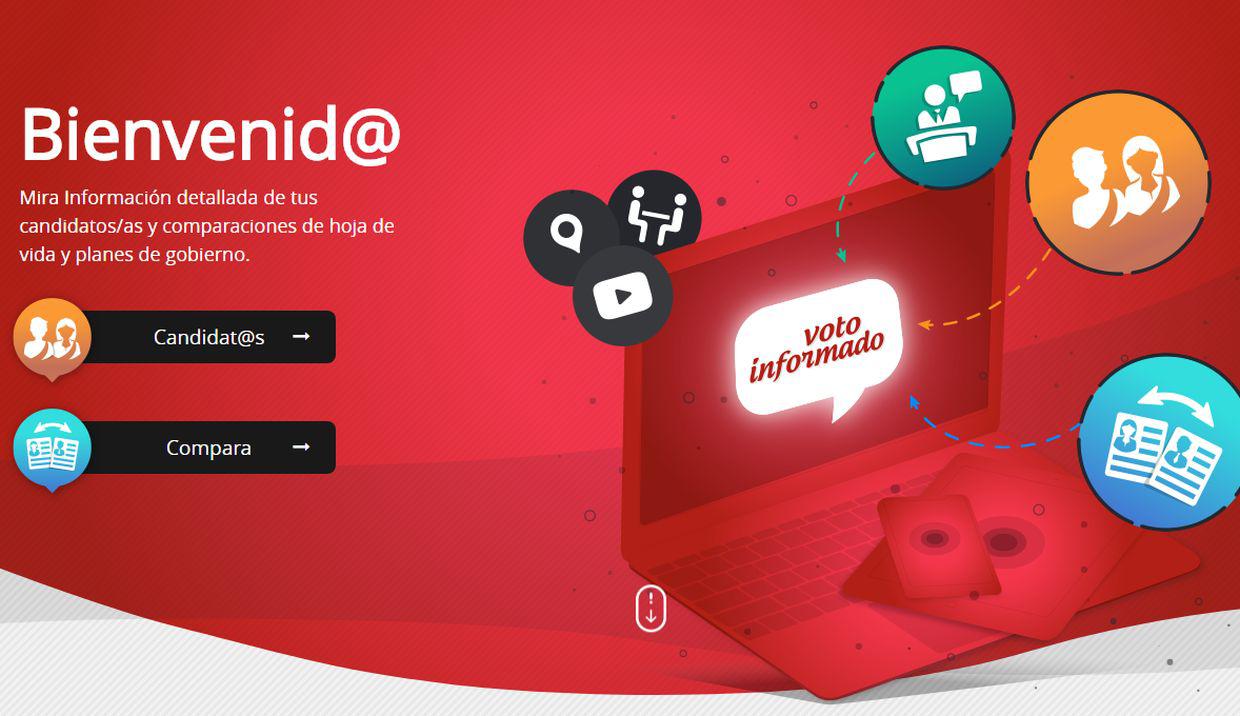 En la sección "Voto informado" busca todos los candidatos por los cuales podrás votar este 7 de octubre luego de poner tu número de DNI o tu lugar de votación. (Foto: JNE)