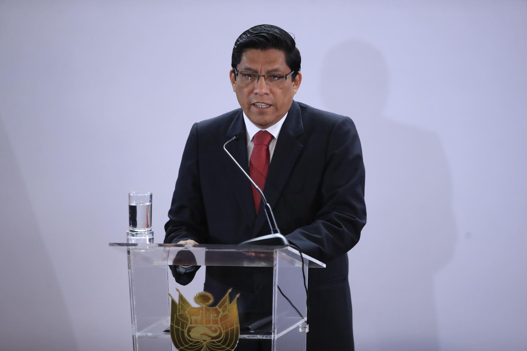 Vicente Zeballos, presidente del Consejo de Ministros.  (Foto: GEC)