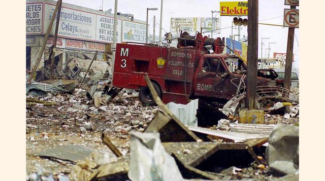 El 26 de setiembre de 1999, al menos 56 personas perdieron la vida y 348 resultaron heridas a causa de varias explosiones en cadena, una de las cuales ocurrió en un depósito clandestino de fuegos artificiales, en Celaya (300 kilómetros al noroeste de Méxi