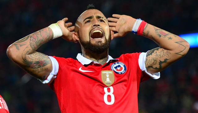 Arturo Vidal. Al medio del campo estaría Arturo Vidal. Viste los colores del Bayern Múnich. Su carta pase puede costar más de 47 millones de dólares. (AFP)