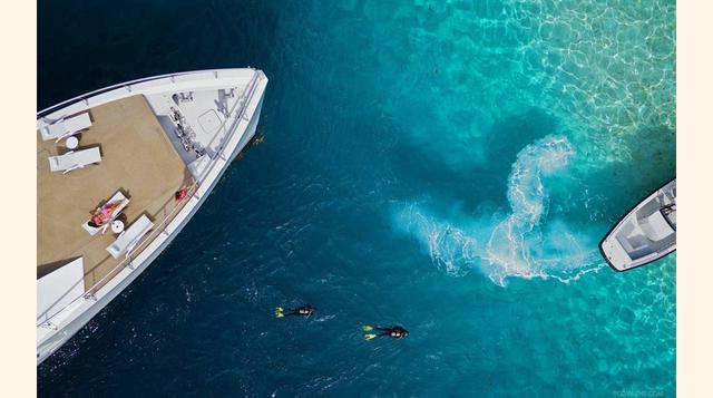 Big Fish. Puede acoger a 10 invitados y ofrece ocho metros de espacio para los equipos de deportes marítimos o pesca. Cuesta US$ 245,000 por semana. (Foto: telegraph)