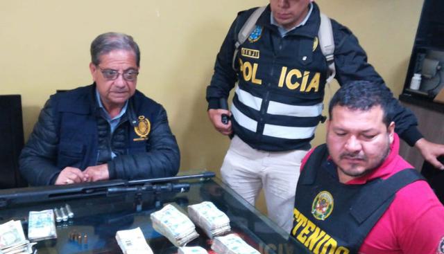 La escopeta retrocarga fue incautada a Carlos Sánchez, alias Carlos. (Foto: Mininter)