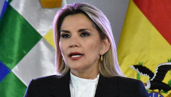 Jeanine Áñez anunció que retira su candidatura para las elecciones presidenciales. (Foto: AFP).