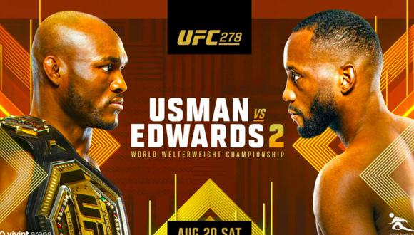 Mira en vivo el UFC 278 con la pelea principal entre Usman vs. Edwards 2. (Foto: UFC 278)