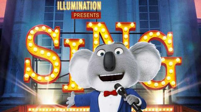 El musical de dibujos animados "Sing" llega en tercer lugar con US$ 20.7 millones este fin de semana, y acumula un total de US$ 214.5 millones. Todos los actores cuyas voces aparecen también cantan, en particular Scarlett Johansson, Matthew McCo