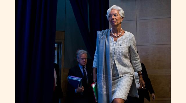Además, acude la directora gerente del FMI, Christine Lagarde. (Foto: AFP)