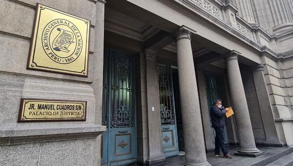 El Archivo General de la Nación funciona en dos ambientes del Palacio de Justicia. (Foto: Poder Judicial)