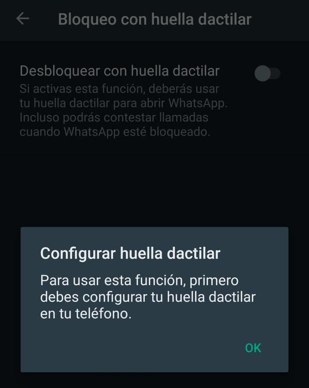 Whatsapp Cómo Bloquear La Cuenta Con Huella Dactilar Sin Apps Externas Aplicaciones Apps 2836