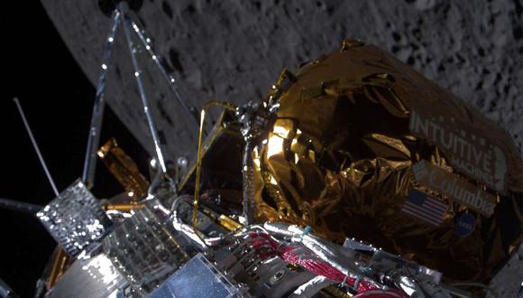 La sonda Odysseus sobrevuela la Luna el 21 de febrero de 2024. (Foto: AFP/Intuitive Machines)