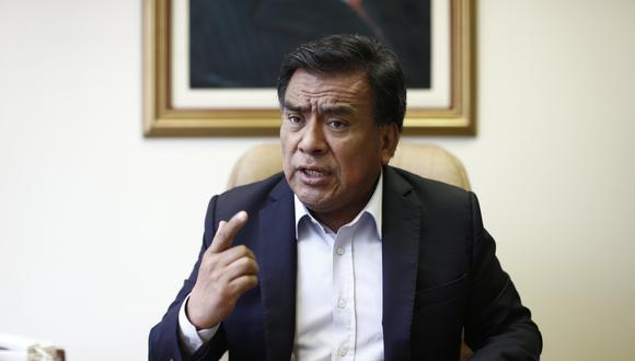 Velásquez Quesquén se pronunció tras informe de la Fiscalía de la Nación que lo acusó de tráfico de influencias agravado. (Foto: GEC)