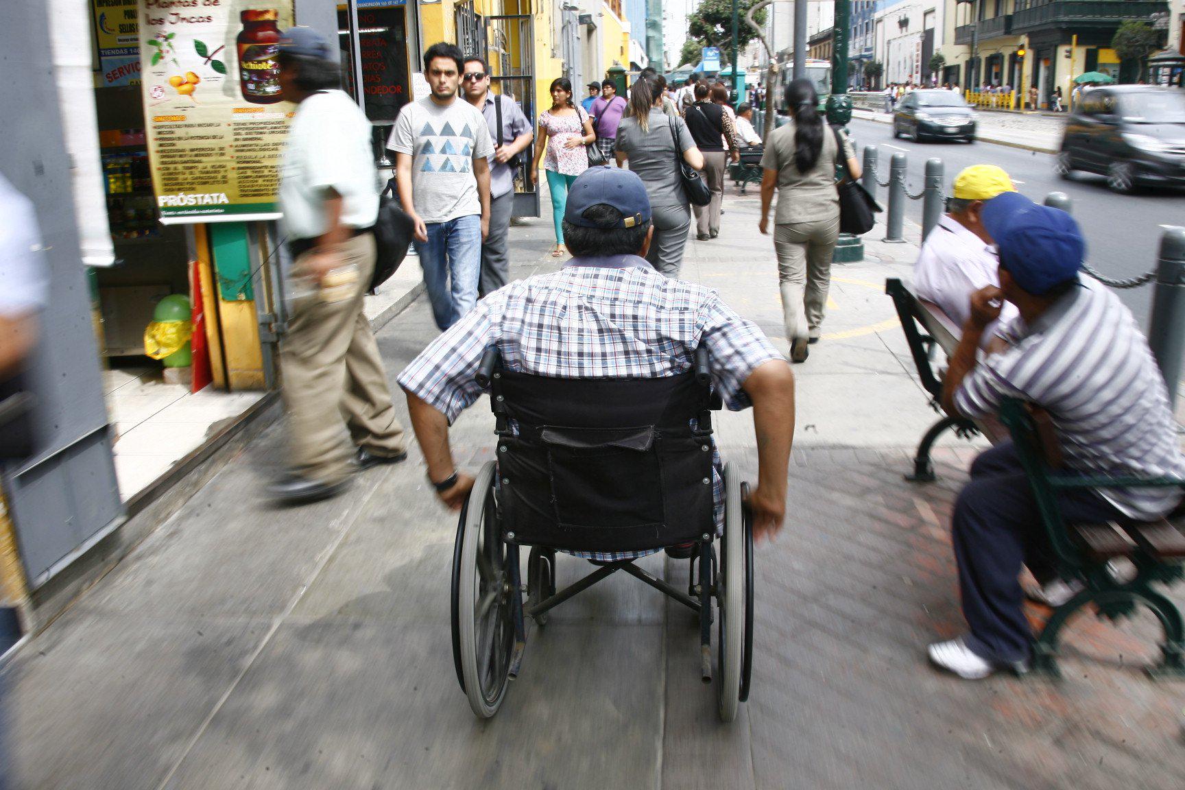 El 77% de las personas con discapacidad, en edad de trabajar, se encuentran inactivas, según el INEI. (Foto: GEC)