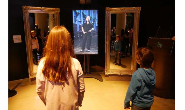 Entrenamiento de movimientos con la varita mágica en los estudios de Londres.