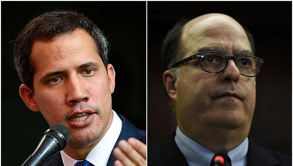 Juan Guaidó y Julio Borges. (AFP)