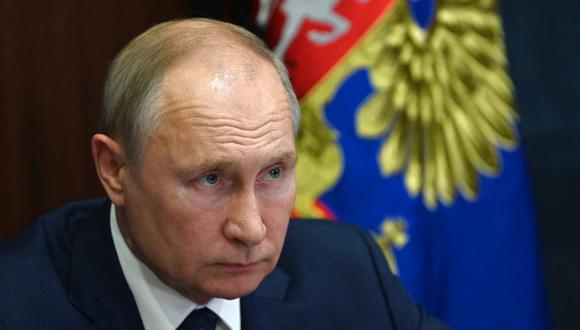 Putin sostuvo que en los nueve primeros meses del año las entregas de gas ruso a Europa aumentaron un 15% con respecto al mismo periodo del año anterior. (ALEXEY NIKOLSKY / SPUTNIK / AFP).